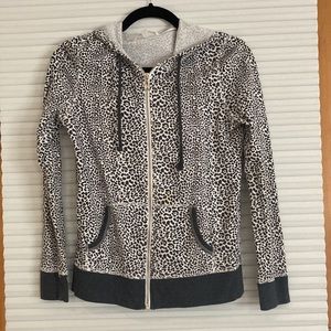 Victoria’s Secret XS animal print zippered jacket/hoodie!